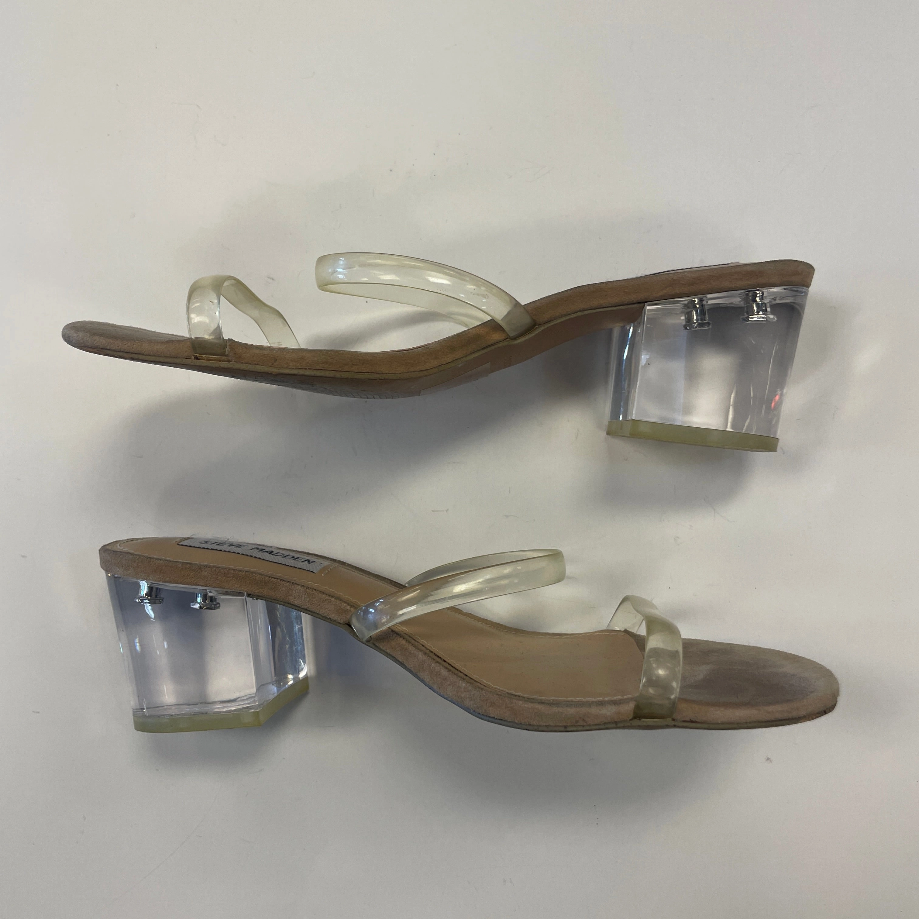 Shoes Heels Block By Steve Madden In Tan, Size: 7.5