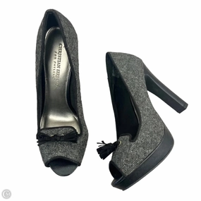 Shoes Heels Stiletto By Christian Siriano In Black & Grey, Size: 7.5