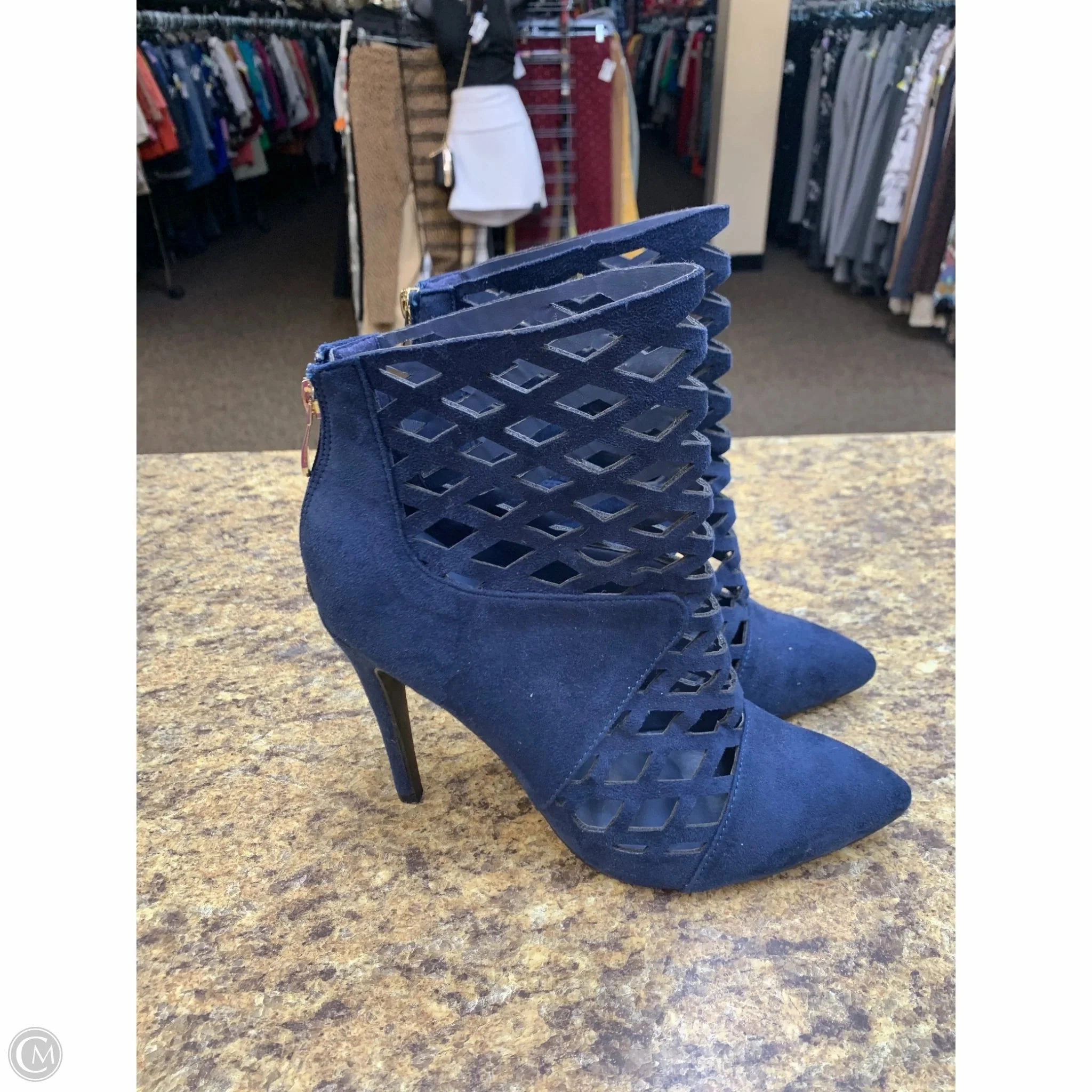 Shoes Heels Stiletto By Clothes Mentor In Blue, Size: 8.5