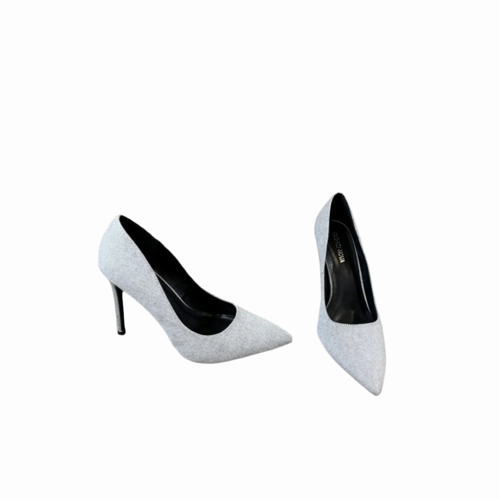 Shoes Heels Stiletto By Fashion Nova In Grey, Size: 8