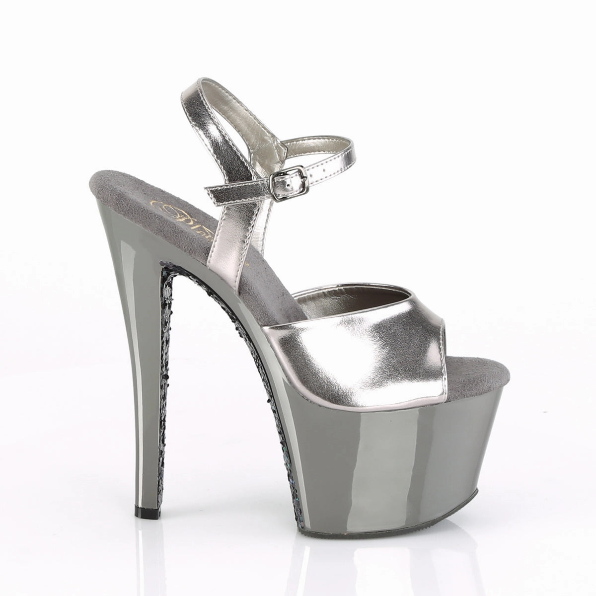 SKY-309TTG  Pewter Metallic Pu/Pewter Chrome-Glitter