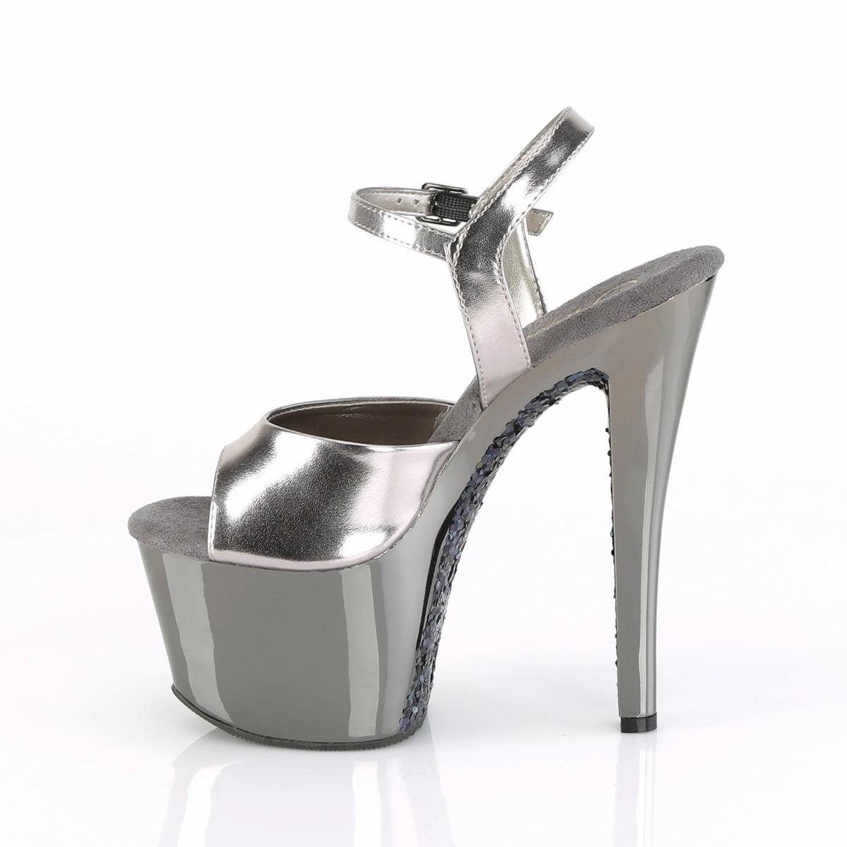 SKY-309TTG  Pewter Metallic Pu/Pewter Chrome-Glitter