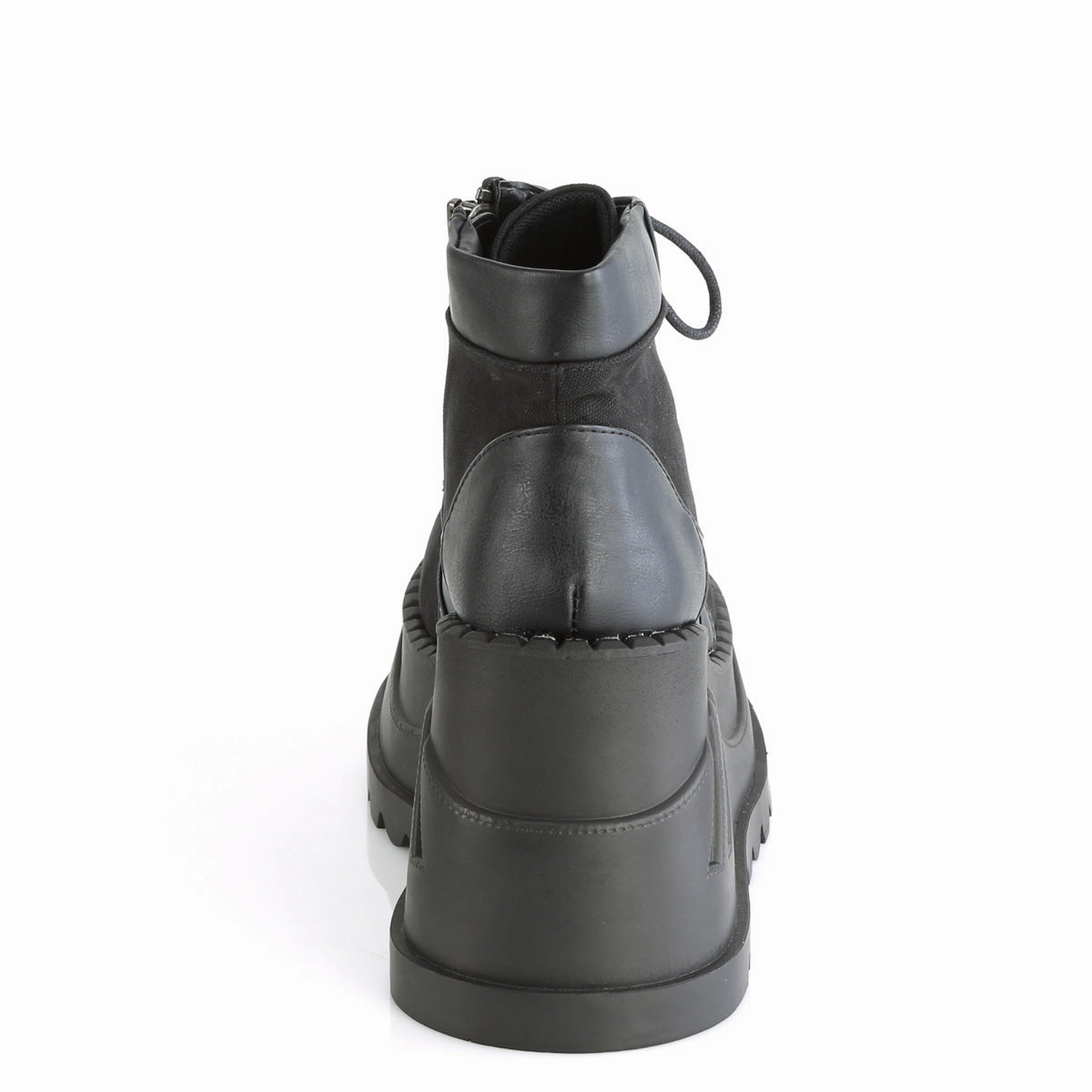 STOMP-10-1  Black Canvas-Vegan Leather