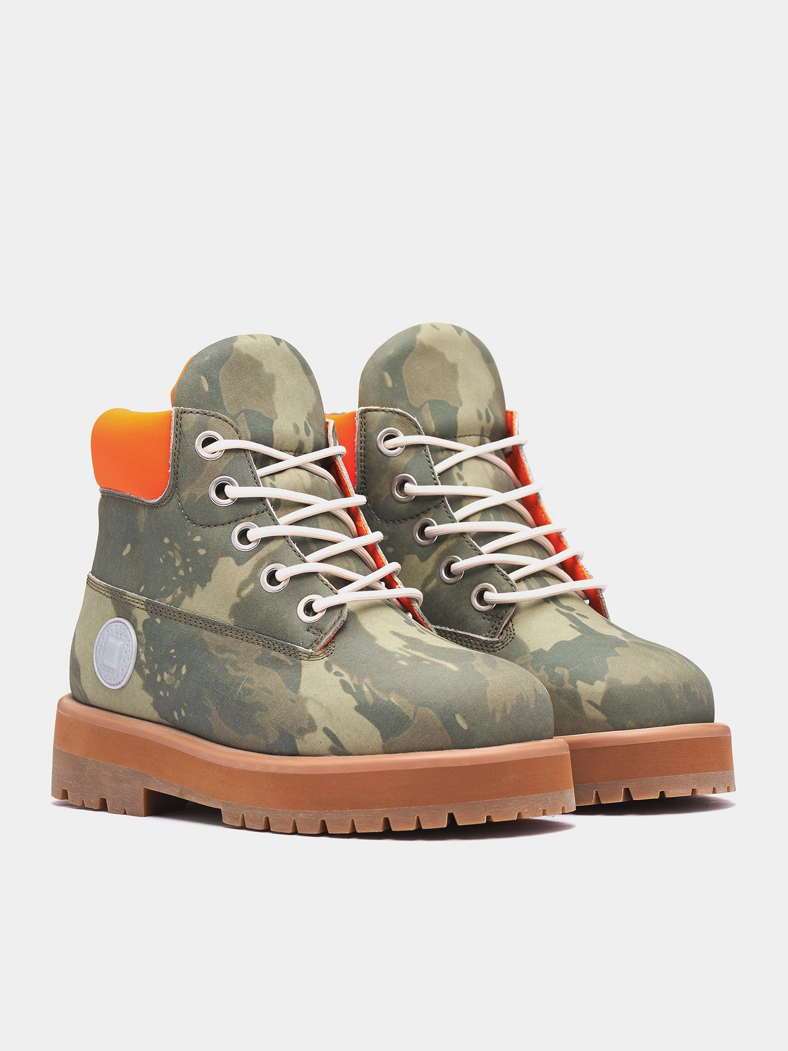 Strada Camo Boots (DFM45012S0007-CAMO-ORANGE)