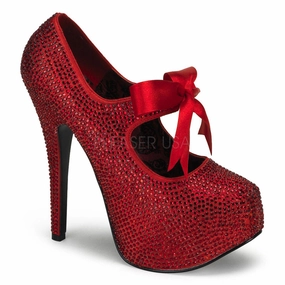 TEEZE-04R  Red Rhinestones