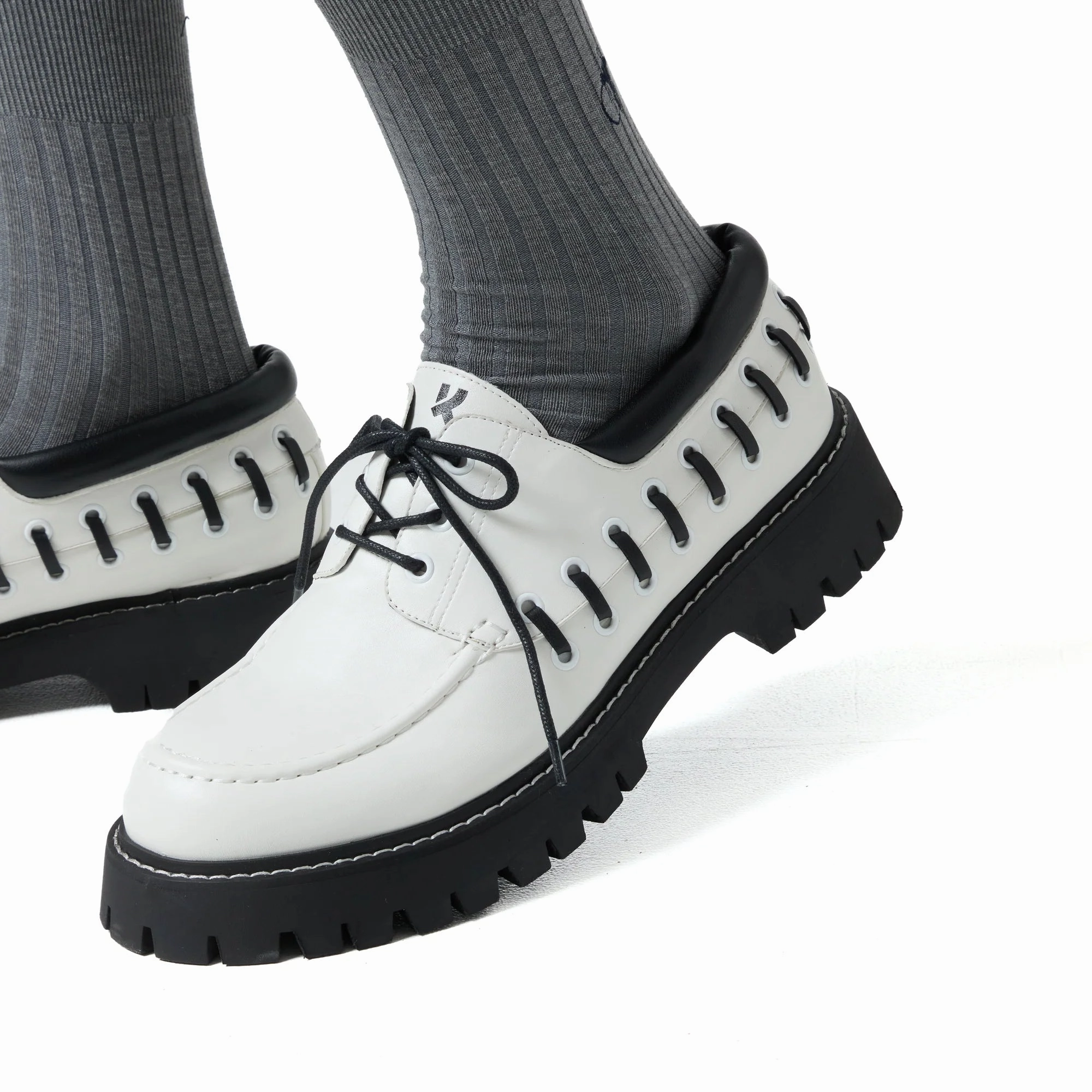 Tenar Men's Boat Shoes - Cream