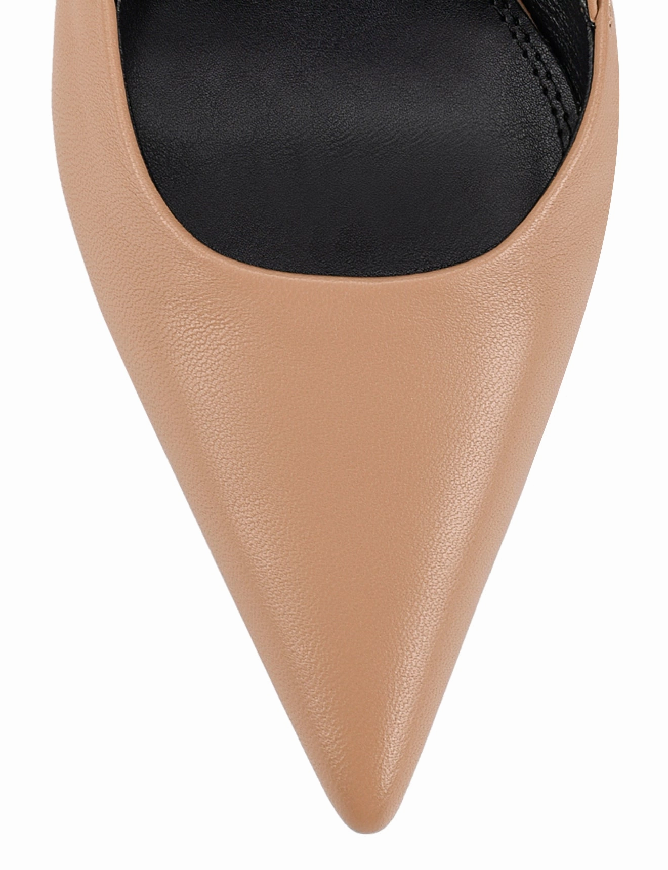Yasmine Slingback Heels - Almond Tan Leather